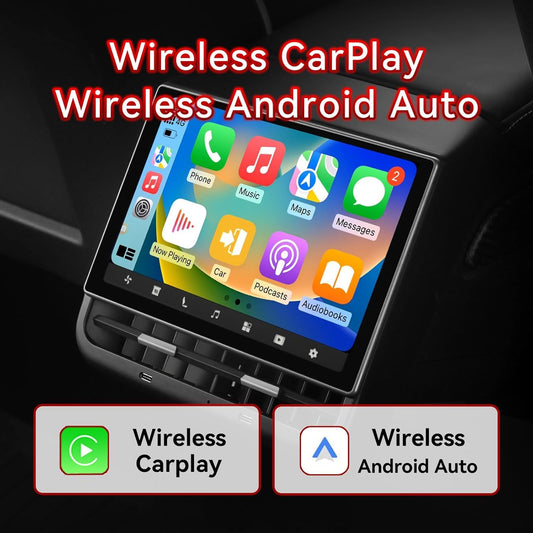 8.7" Tesla Rear Entertainment Screen with Android 14 & Wireless CarPlay