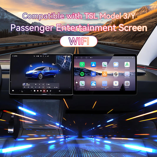15.6" Android Co-Pilot Screen for Tesla Model 3 & Model Y with CarPlay
