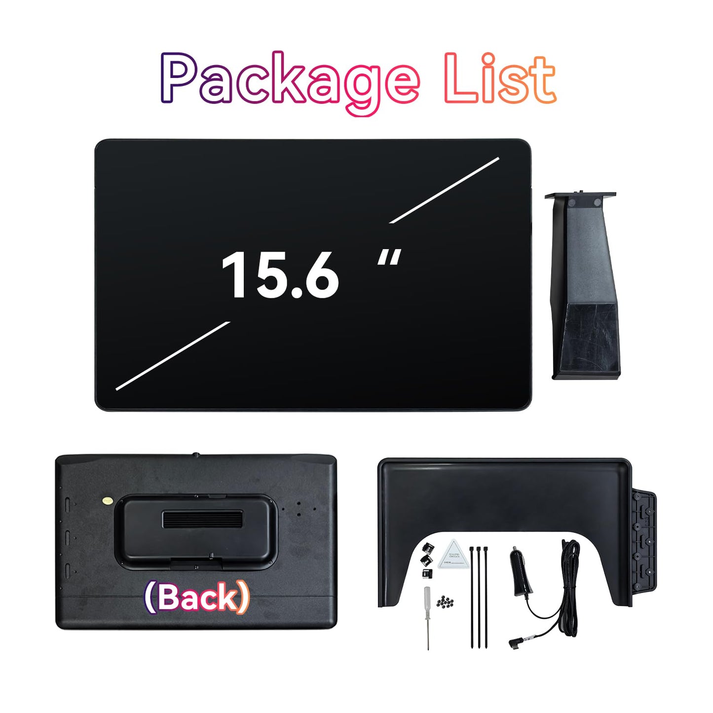 15.6" Android Co-Pilot Screen for Tesla Model 3 & Model Y with CarPlay