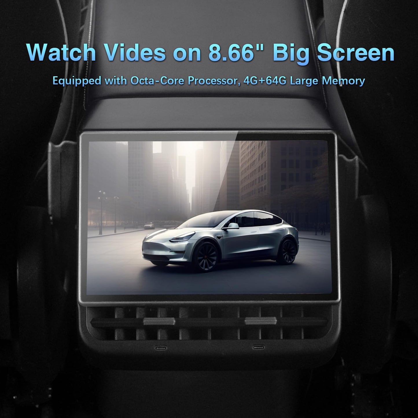 Osemall 8.66" Rear Entertainment Display for Tesla Model 3 & Model Y