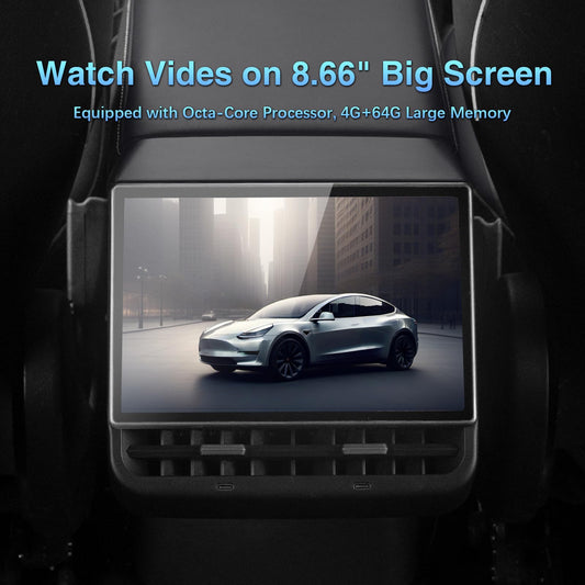 Osemall 8.66" Rear Entertainment Display for Tesla Model 3 & Model Y