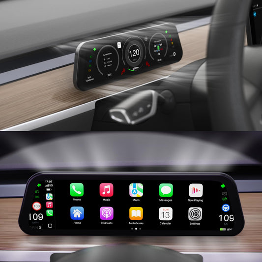 HotSunTesTec 9.6" Tesla Heads Up Display with Android Auto & OTA Updates