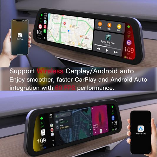 HotSunTesTec 9.6" Tesla Heads Up Display with Android Auto & OTA Updates